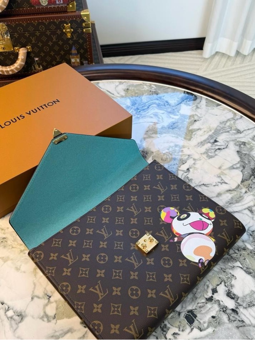 Louis Vuitton Brown Monogram Envelope Laptop Organizer - Picture 5 of 9